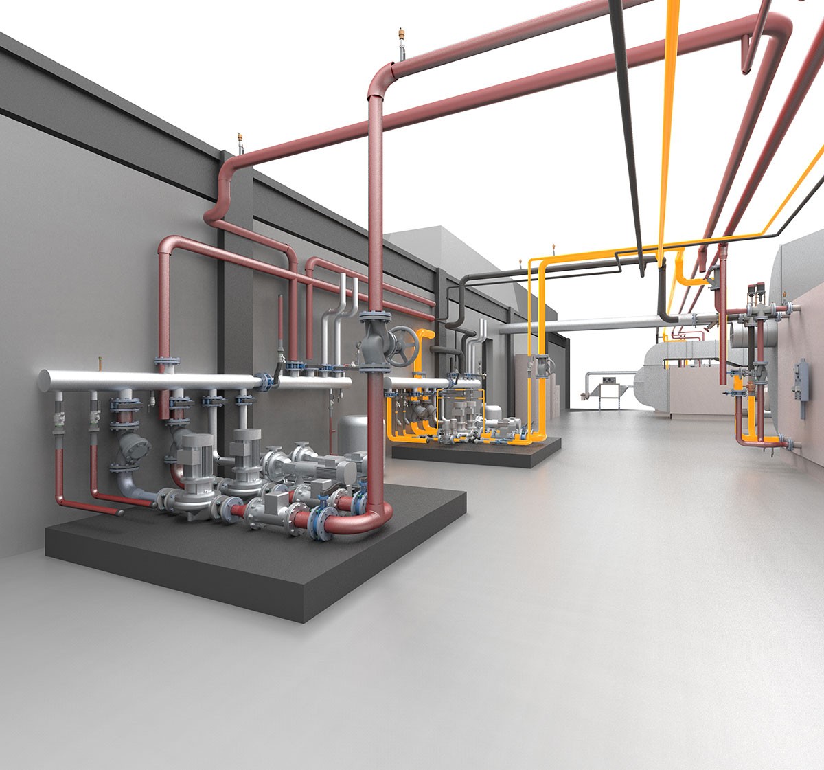Cleanroom Utilities - Servicios en zona técnica (3D)